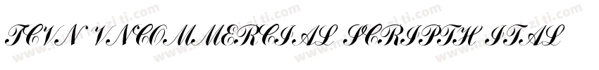 TCVN VnCommercial ScriptH Italic字体转换